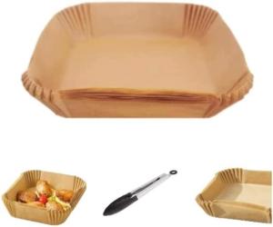 Quality Food Grade Disposable Square Parchment Air Fryer Paper Liners Nonstick wholesale