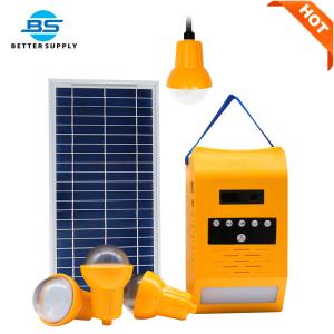 China 11V Portable Solar Home Lighting Systems 7H Solar Led Lighting Kits With FM Radio on sale