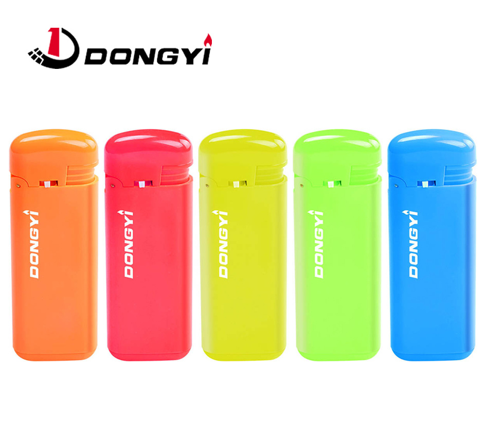 New Touch label Beautiful Design Windproof Flameless Red Flame Electronic Windproof Lighter for BBQ Cigarette Plastic Lighter