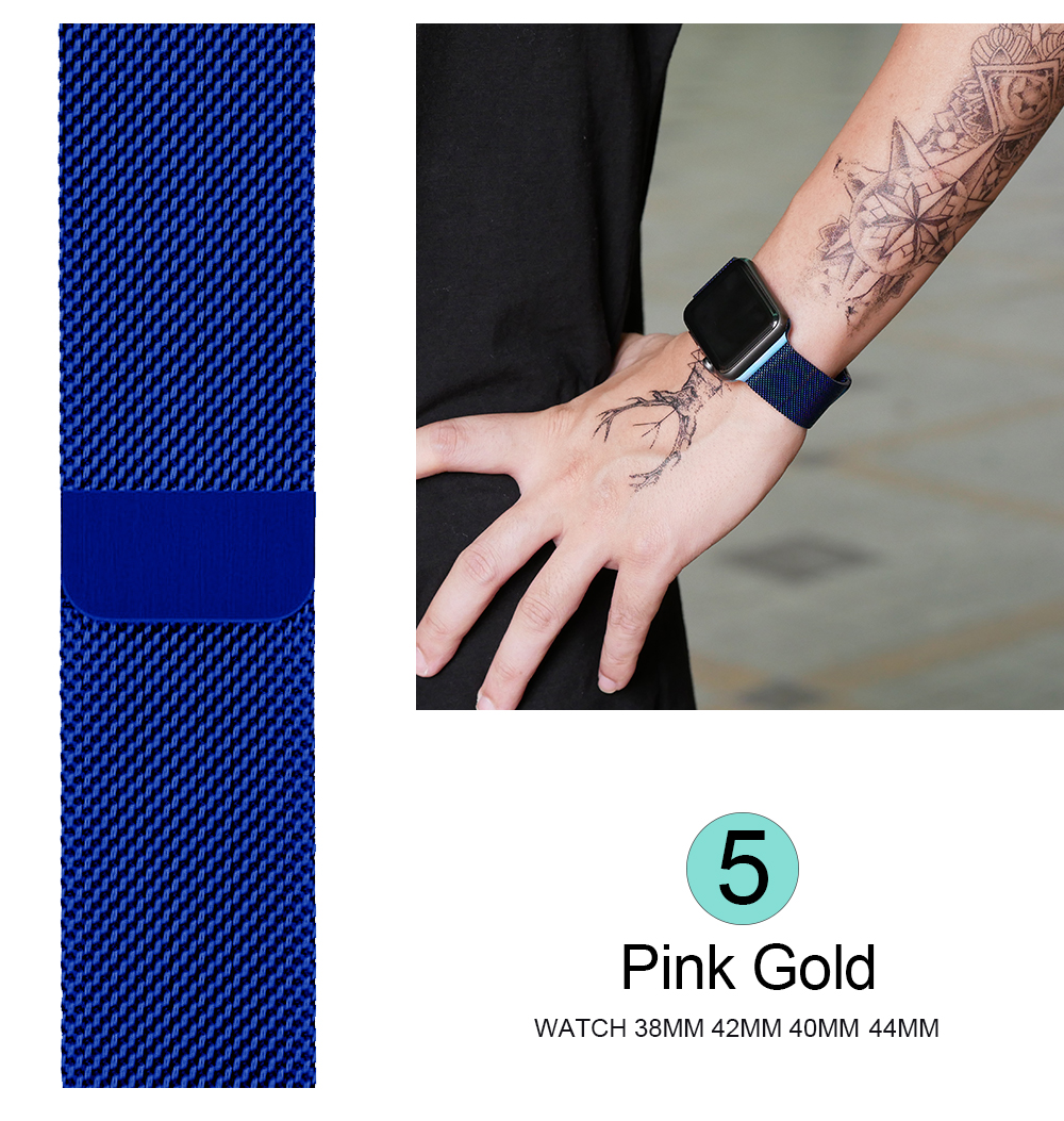 Smartwatch Series 6 Band Stainless Steel Magnetic Bracelet 40mm 42mm 44mm For Apple Smartmobile