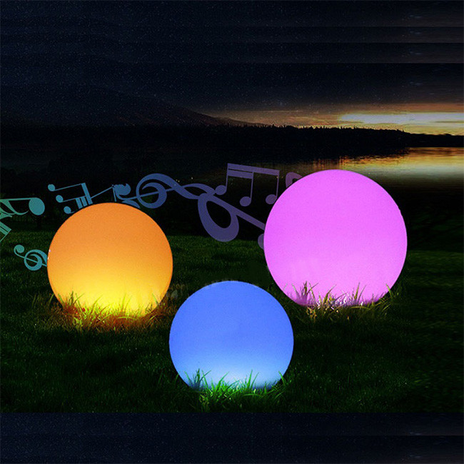 80cm Rechargeable LED Light Up Balls Remote Control For Christmas