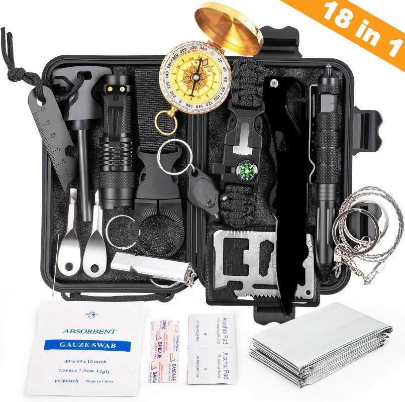 Outdoor Camping Emergency Survival Tool Kit First Aid Kit