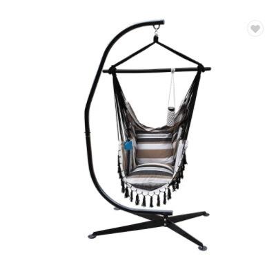 Hammock Chair Stand Steel 450lbs Capacity Modern Design for Bedroom Patio at