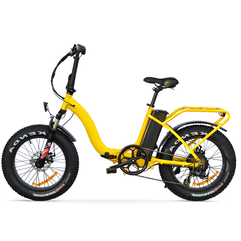 Customized 36v 500w Power Supply 20" Foldable Electric Bike with 7 Speeds and Fat Tyre