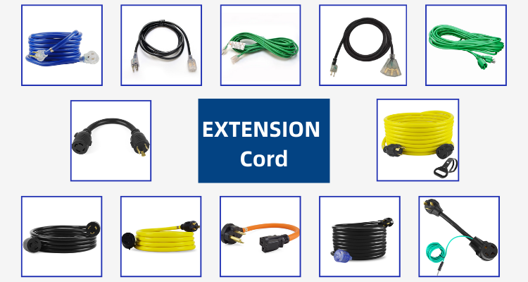 AC Power Cord 2 Prong 6 Feet with 3 Polarized Outlets and Safety Slide Cover 13A/1625W 16 AWG Indoor Extension Cord ETL
