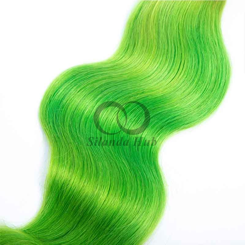 #T1B/Green Body Wave Remy Human Hair Bundles Sew In Weave Bundles Brazilian Bundle Deals