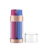 Dual chamber double tube airless bottle 15ml*2 25ml*2 75ml*2 with single spout
