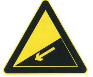 Quality Steep slope sign wholesale