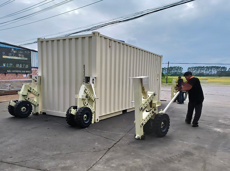 5T Payload Steel Shipping Container Lifting Equipment 15-30 Ton Caster Mover Self Loading Trailer for Steel Material