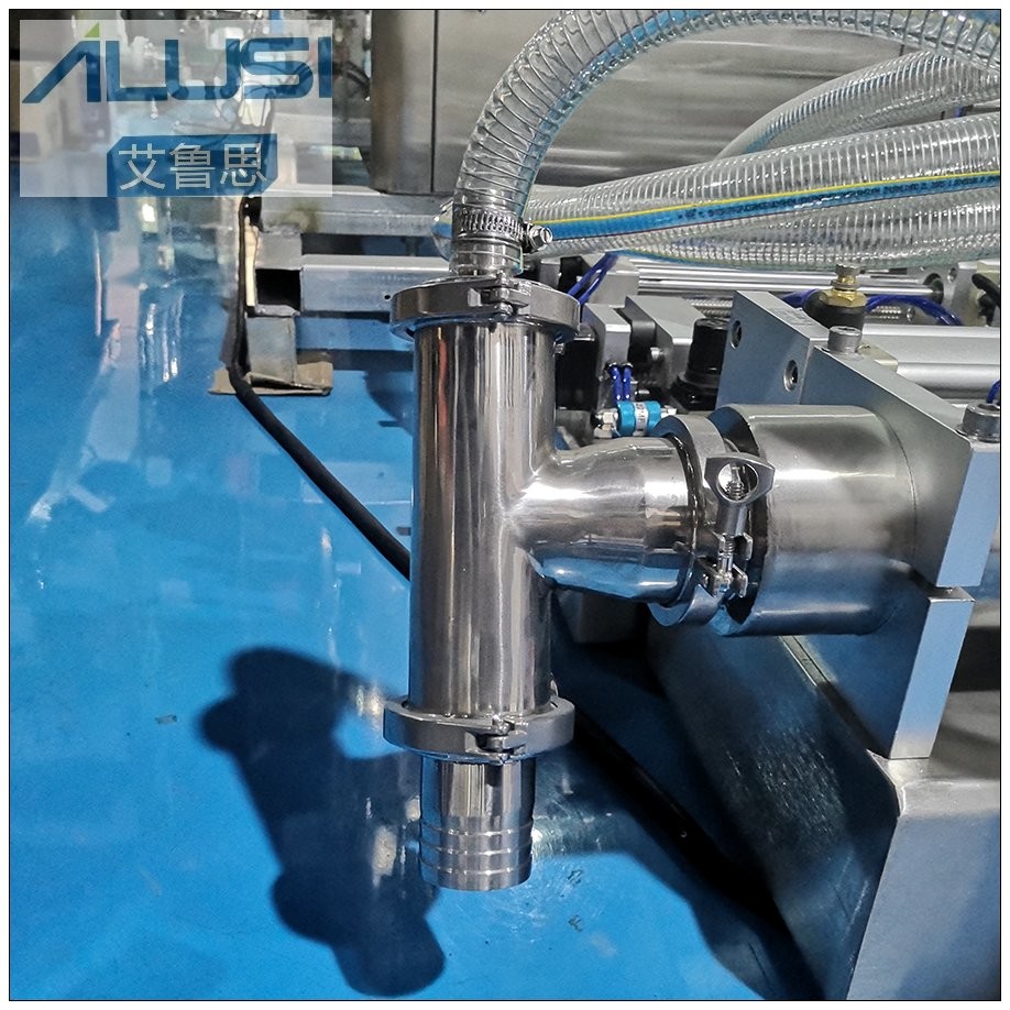 Semi-Automatic Stainless Steel Horizontal Pneumatic Liquid Hand Sanitizer Gel Filling Machine