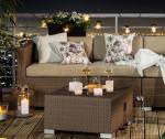 Hotel Poly Rattan wicker Patio Furniture Aluminium Outdoor Garden sofa sets