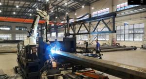 Quality CMC Robot Base Plate And Flange Welding Machine wholesale