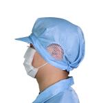 Cleanroom Cap Dust Free Blue Color ESD Anti-static Cleanroom Peaked Cap for