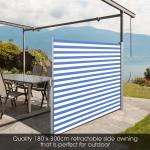 Sunshade Retractable Side Awning Aluminium Roller Resisting High Temperature