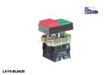 Professional Metal Square Push Button Light Switch Red And Green Color