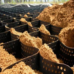 Quality 50-250mm Textured Perforated HDPE Geocell for Smooth and Long-Lasting Road Construction wholesale