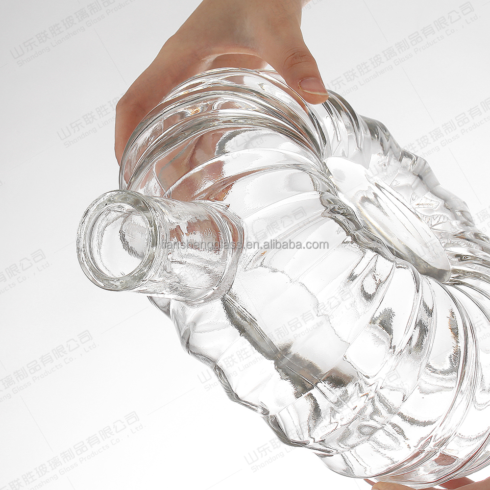 Acceptable Customer's Logo Wine Glass Bottle with Cork 750ml