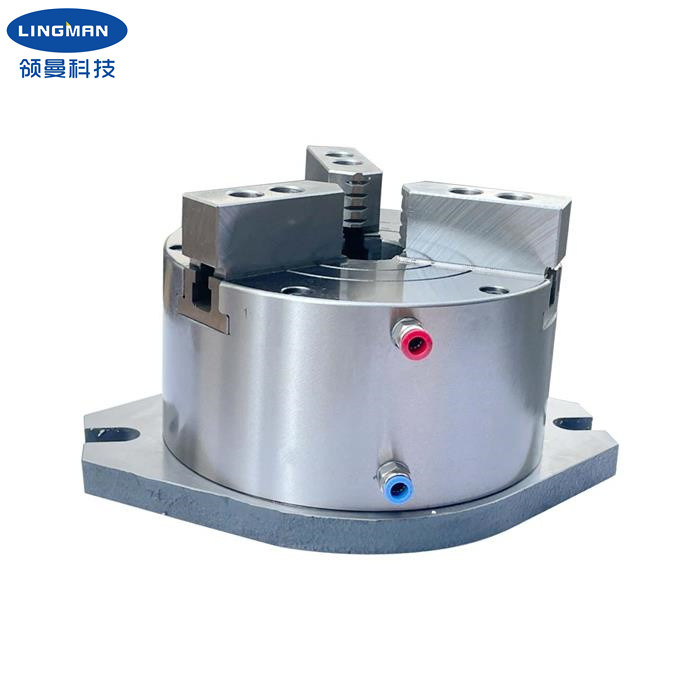 3 Jaw Lathe Chuck Vertical Hollow Chuck Pneumatic Power Chuck