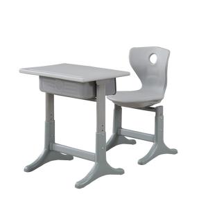 Quality Durable PE High School Desk And Chair 750mm Height Student Reading Table And Chair wholesale