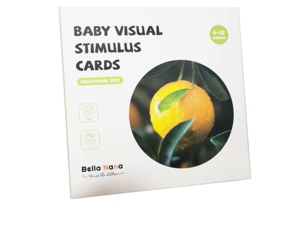 Cutomized Baby Newborn Visual Stimulation Cards Animals Plants Flashcards For 6