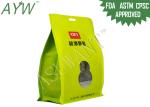 Clear Window Food Packaging Bags Smell Proof Flat Square Bottom Metallized Zip