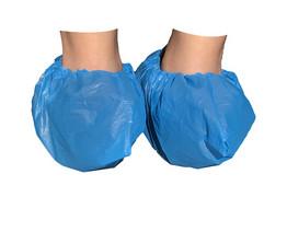 Quality Dust Proof Disposable Overshoe Covers , Light Blue Disposable Foot Covers wholesale