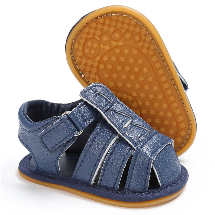Amazon Hot sale Rubber sole Round toe Newborn Toddler shoes baby