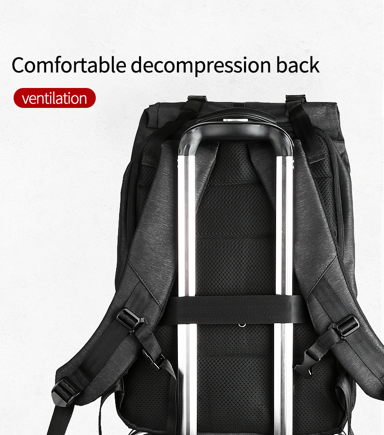 Factory hot sale OEM custom logo men school waterproof business bag travel USB Laptop Backpack