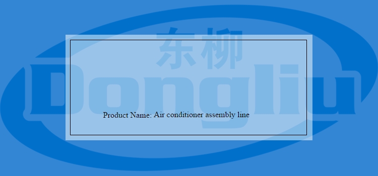 50-150m Air Conditioner Assembly Line with Local Service Location Compatibility