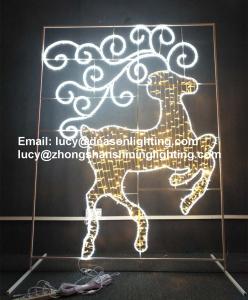 Quality outdoor lighted christmas reindeer wholesale