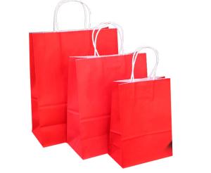 Quality Customized Color Shopping Paper Gift Bags With Handles 15X8X21 Cm wholesale
