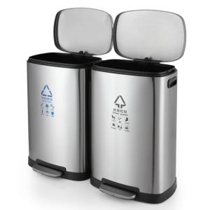 Quality OEM Anti Smudge Stainless Steel Outdoor Trash Can wholesale
