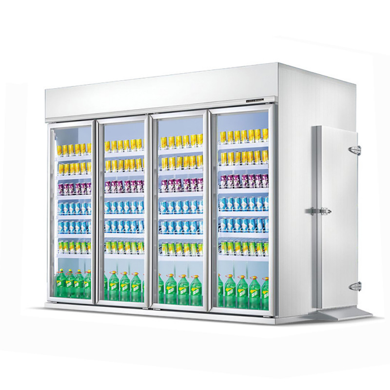 Supermarket Convenience Store Glass Door Display Cold Room