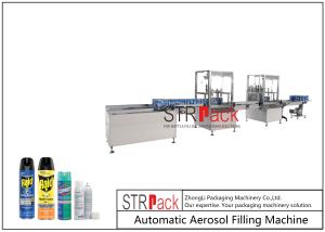 Quality 27.5mm Sealing Aerosol Filling Machine 0.7Mpa Sterilized Aerosol Packing Machine wholesale