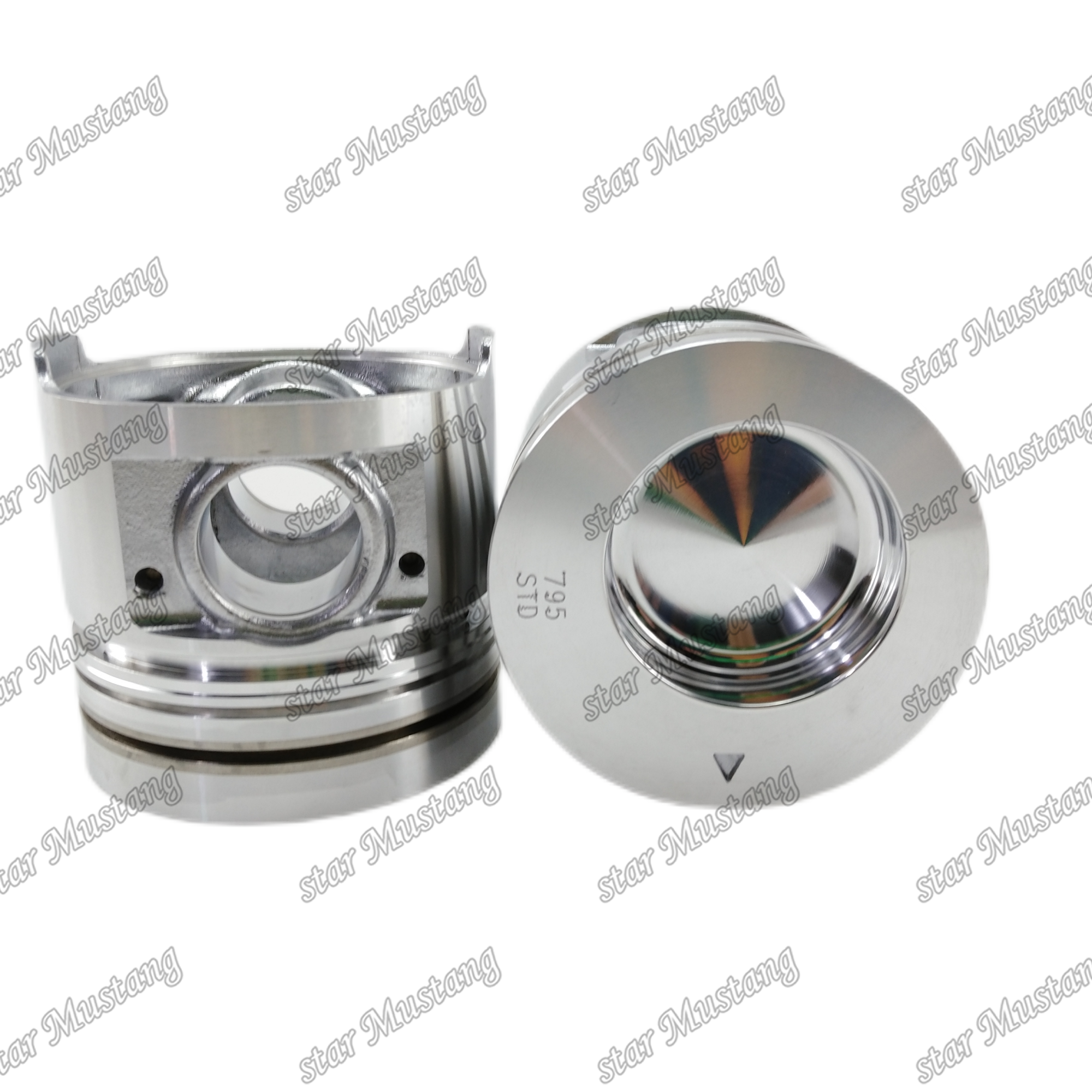 S4S-D S6S-D Engine Piston Round Bottom Chamber Size 55mm Oil Ring 4.5mm 32A17-05102 For Mitsubishi Engine Spare Parts