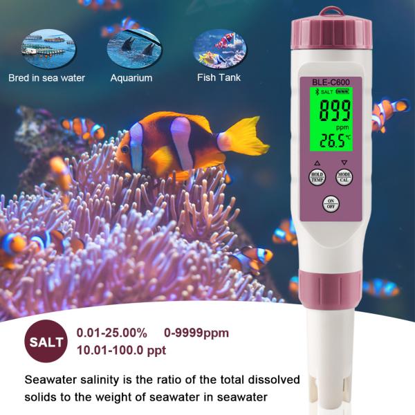 Cheap Seawater Digital Salinity Meter Salt Water Tester For Pool Aquarium Fish Pond 10 - 100ppt for sale