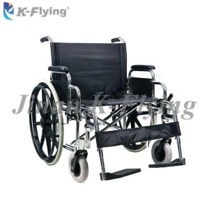Quality Metal Steel Chrome Portable Folding Manual Wheelchair For Adult Disbaled wholesale