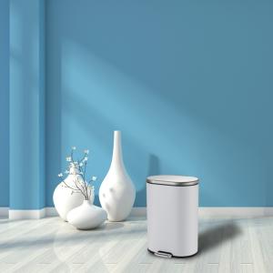 Quality Anti Fingerprint 9L Stainless Steel Step Trash Can wholesale