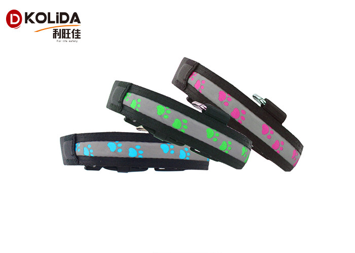 LED Flashing Light Dog Collar and Leash Safety Pet Dog Puppy Collar Lead in Night