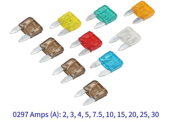 Cheap 297 Series 32V Fast Acting Automotive Mini Auto Blade Fuse 2A 3A for sale