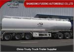 45000-50000 Litres 3 Axle Semi Trailer , Oil Tanker Vehicle CE Certified
