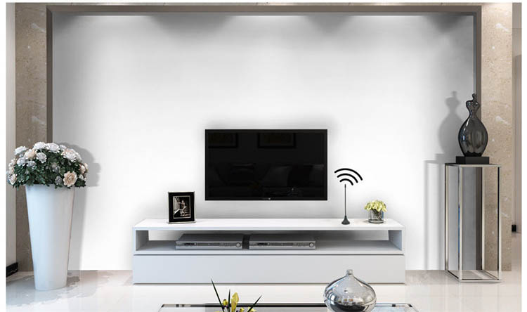 Copper Wireless Indoor Amplified TV Antenna 470-862MHz Ground Mount