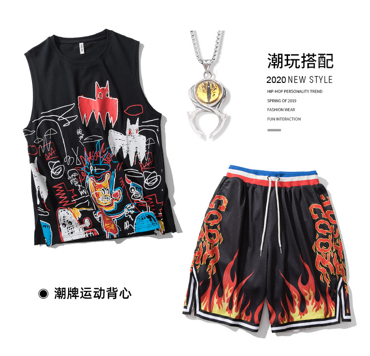 2021 New sports shorts Training wear running pants Loose basketball shorts