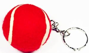 Quality 1.5''Red Tennis Ball Keychain wholesale