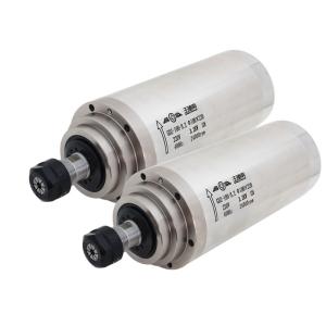 Quality 3.2kw Water Cooled Spindle Motor with 4 Bearings GDZ100-3.2 220V/380V and ER20 Collect wholesale