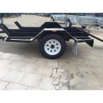7x5 Three Track Motorcycle Transport Trailer , 2 Bike Motorcycle Trailer