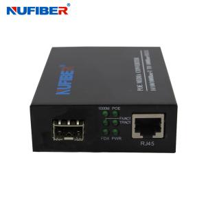 Quality Gigabit POE Media Converter 100/1000M SFP to 10/100/1000M RJ45 LFP FCL POE Media Converter wholesale