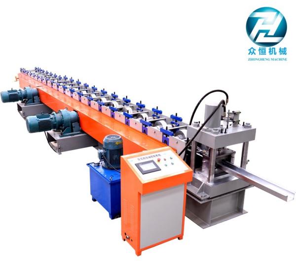 Heavy Duty Metal C Profile Cold Roll Forming Machine With Double 15kw Motor