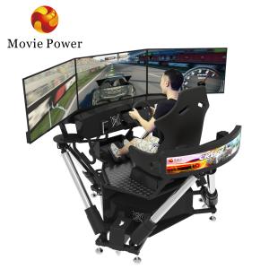 Quality Portable 3 Screen Driving Simulator 6 DOF Racing Cars Arcade Dynamic Motion Drive Equipment wholesale
