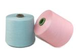 Raw White Polyester Ring Spun Yarn , Polyester Twisted Yarn For Swimsuitand